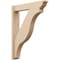 Ekena Millwork 5 1/2-in W x 26-in D x 34-in H Funston Trad Rough Cedar Woodgrain TimberThane Outlooker, Primed Tan OUTUR055X26X34FST04RCPR - alternate 1